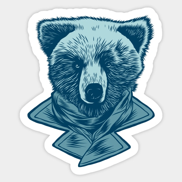 Swag Bear Sticker by jafaris